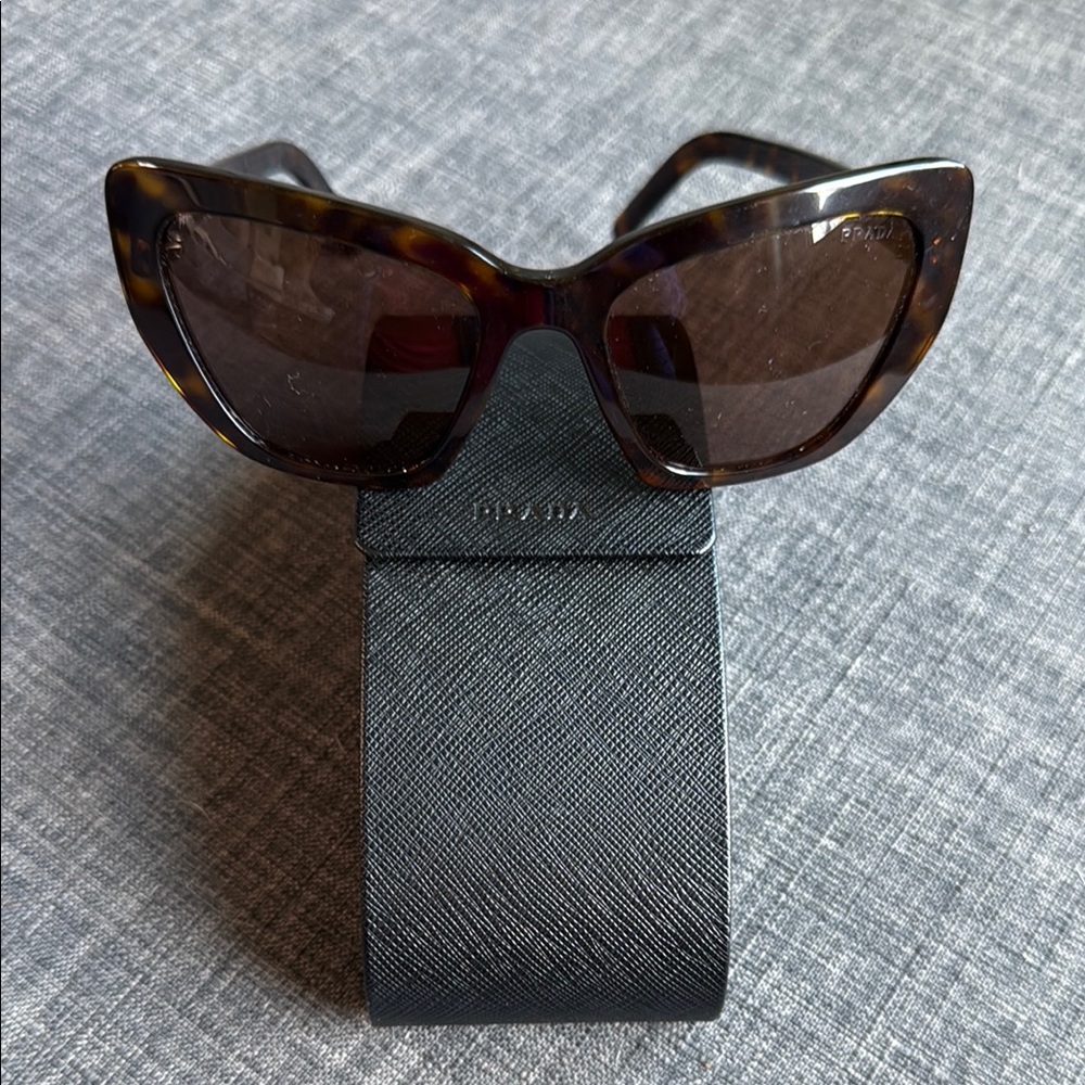Prada Brown Oversized Sunglasses